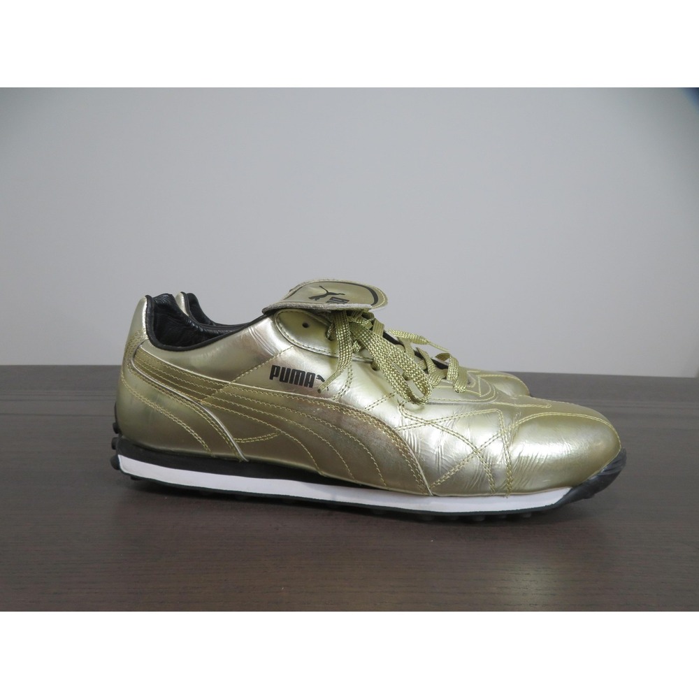 Puma Avanti 24k Gold Runners Mens 13 Shoes Soccer Metallic Athletic Sneakers